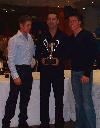 Dan Williams receives his trophy