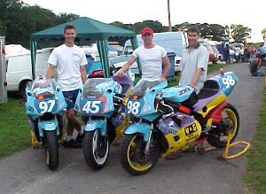 Stu, Ady and Phil with thier machines